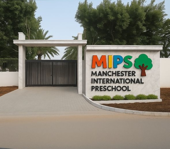 Manchester International Preschool signage